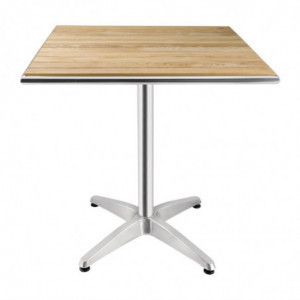 Square Ash Table 700 X 700 mm - Bolero - Fourniresto
