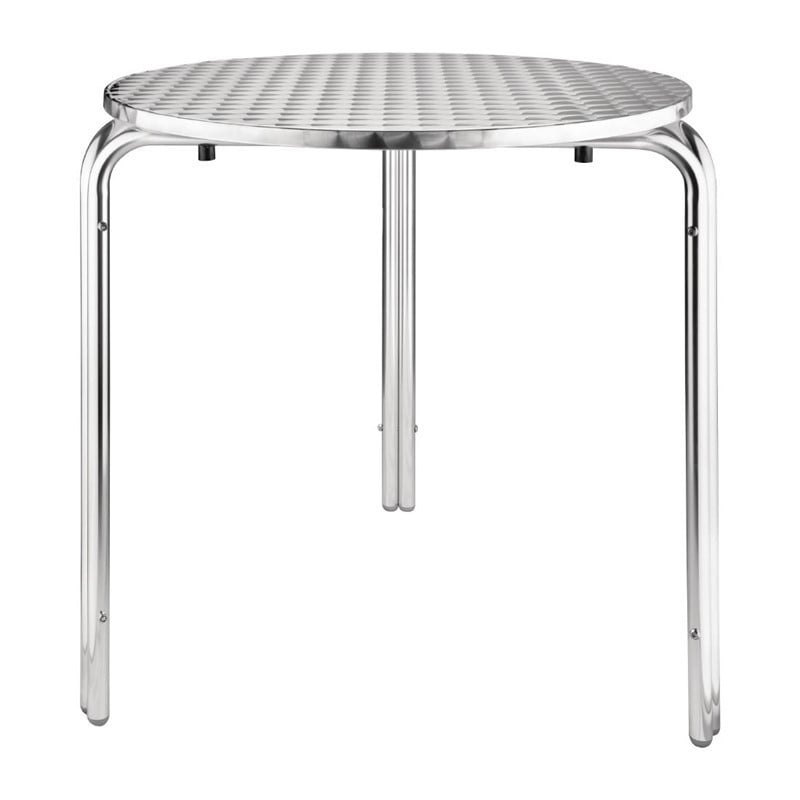 Mesa Bistrô Redonda em aço inoxidável - Ø 700 mm - Bolero - Fourniresto