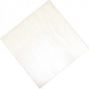 Guardanapo de mesa de papel branco 2 dobras 300 x 300 mm - Pacote de 1500 - FourniResto - Fourniresto