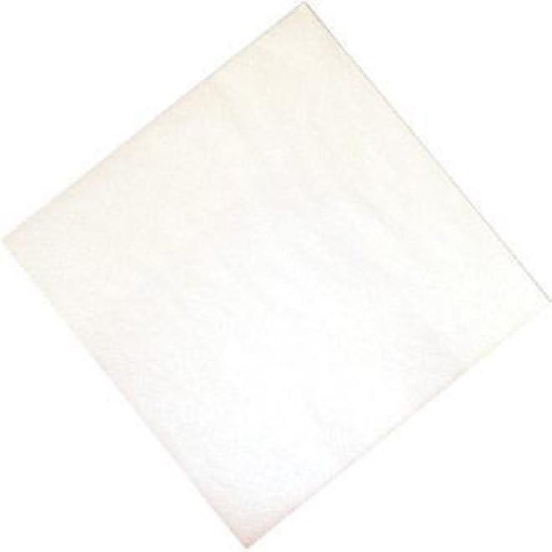 Guardanapo de mesa de papel branco 2 dobras 300 x 300 mm - Pacote de 1500 - FourniResto - Fourniresto