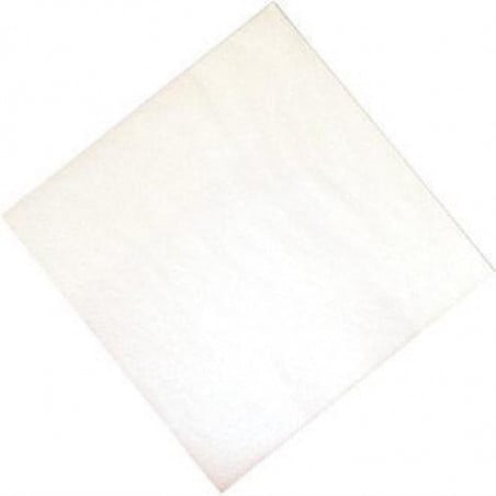 Guardanapo de mesa de papel branco 2 dobras 300 x 300 mm - Pacote de 1500 - FourniResto - Fourniresto