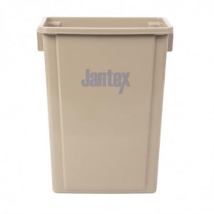 Contentor de Reciclagem Bege em Polipropileno 56 L - Jantex - Fourniresto