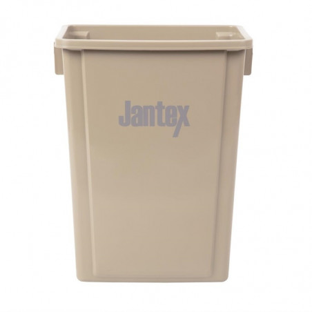 Beige Polypropylene Recycling Bin 56 L - Jantex - Fourniresto