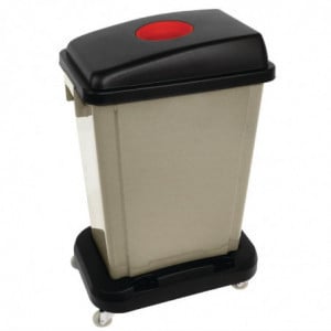 Beige Polypropylene Recycling Bin 56 L - Jantex - Fourniresto