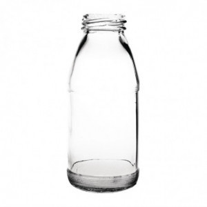 Mini Glass Milk Bottle 200 ml - Pack of 12 - Olympia - Fourniresto