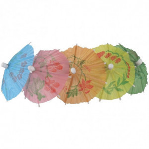 Paper Umbrella in Different Colors - Pack of 144 - Fiesta - Fourniresto