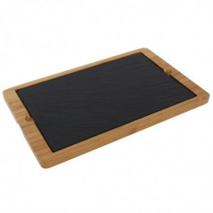 Wooden Support Board for Slate Plate 330 x 210 mm - Olympia - Fourniresto