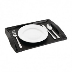 Tabuleiro Self-Service com Pegas Preto 420 x 305 mm - Olympia KRISTALLON - Fourniresto