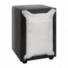 Black Stainless Steel Napkin Dispenser 90 x 107 mm - Olympia - Fourniresto