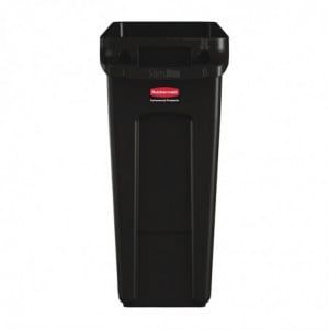 Recycling Collector with Black Ventilation Ducts 60 L - Rubbermaid - Fourniresto