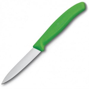 Couteau d'Office Vert Lame 8 cm - Victorinox - Fourniresto