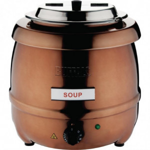 Copper Soup Pot 10 L - Buffalo - Fourniresto