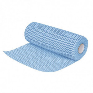 Blue Non-Woven Cloth Roll of 100 - Jantex - Fourniresto