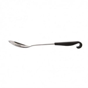 Perforated Serving Spoon Black Handle Stainless Steel 340 mm - Vogue - Fourniresto