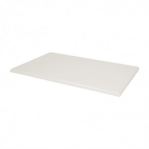 Rectangular Pre-Drilled White Table Top - Bolero - Fourniresto