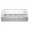 Slim 220L Heated Self-Service Display Case - Buffalo - Fourniresto