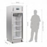 Vitrina refrigerada positiva simples GN 2/1 série G 600 L - Polar - Fourniresto