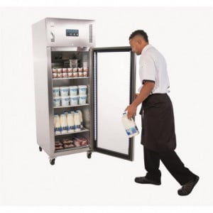 Vitrina refrigerada positiva simples GN 2/1 série G 600 L - Polar - Fourniresto