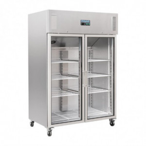 Vitrina Refrigerada Positiva GN 2/1 Simple 600 L - Polar - Fourniresto