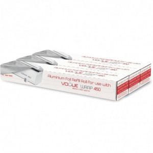 Aluminum Foil Rolls for Wrap450 Dispenser - Pack of 3 - Vogue - Fourniresto