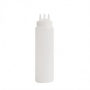 Flexible Transparent Bottle 3 nozzles 681ml - Vogue - Fourniresto