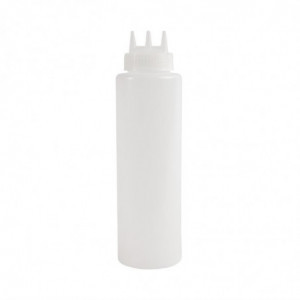 Flexible Transparent Bottle 3 nozzles 908ml - Vogue - Fourniresto