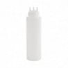 Flexible Transparent Bottle 3 nozzles 908ml - Vogue - Fourniresto