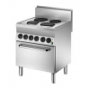 Four-burner stove with electric oven GN1/1 Series 650