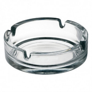 Small Stackable Glass Ashtray Ø107 mm - Pack of 24 - Olympia - Fourniresto