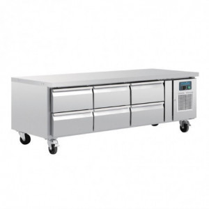 Positive refrigerated base GN 1/1 Series U 6 drawers 317L - Polar - Fourniresto