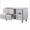 Refrigerated Table GN 1/1 Ventilated 4 Drawers Series U 314L - Polar - Fourniresto