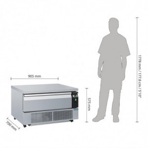 Double Refrigeration Base 1 Drawer Series U 2x GN 1/1 - Polar - Fourniresto