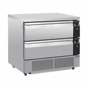 Double Refrigeration Base 2 Drawers Series U 4x GN 1/1 - Polar - Fourniresto