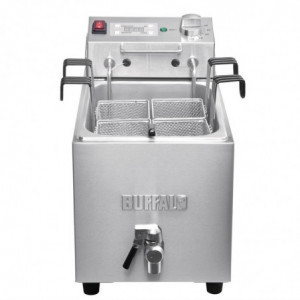 Pasta cooker with tap and timer 8L - Buffalo - Fourniresto