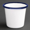 Pote de molho em aço esmaltado azul e branco 114ml - Conjunto de 6 - Olympia - Fourniresto