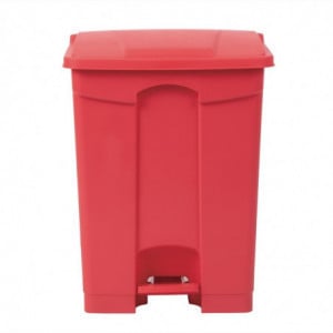 Kitchen Pedal Bin Red 65L - Jantex - Fourniresto