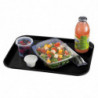 Tabuleiro Retangular Preto em Polipropileno Fast Food 410mm - Cambro - Fourniresto