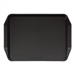 Plateau Rectangulaire Noir avec Poignées en Polypropylène Fast Food 430mm - Cambro - Fourniresto