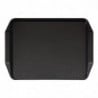 Plateau Rectangulaire Noir avec Poignées en Polypropylène Fast Food 430mm - Cambro - Fourniresto