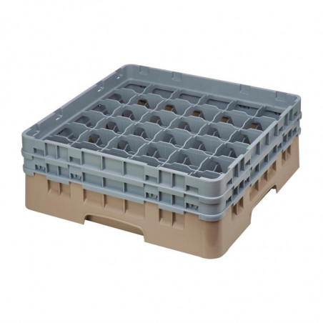 Glass Rack 36 Compartments Camrack Beige Max Height 174mm - Cambro - Fourniresto