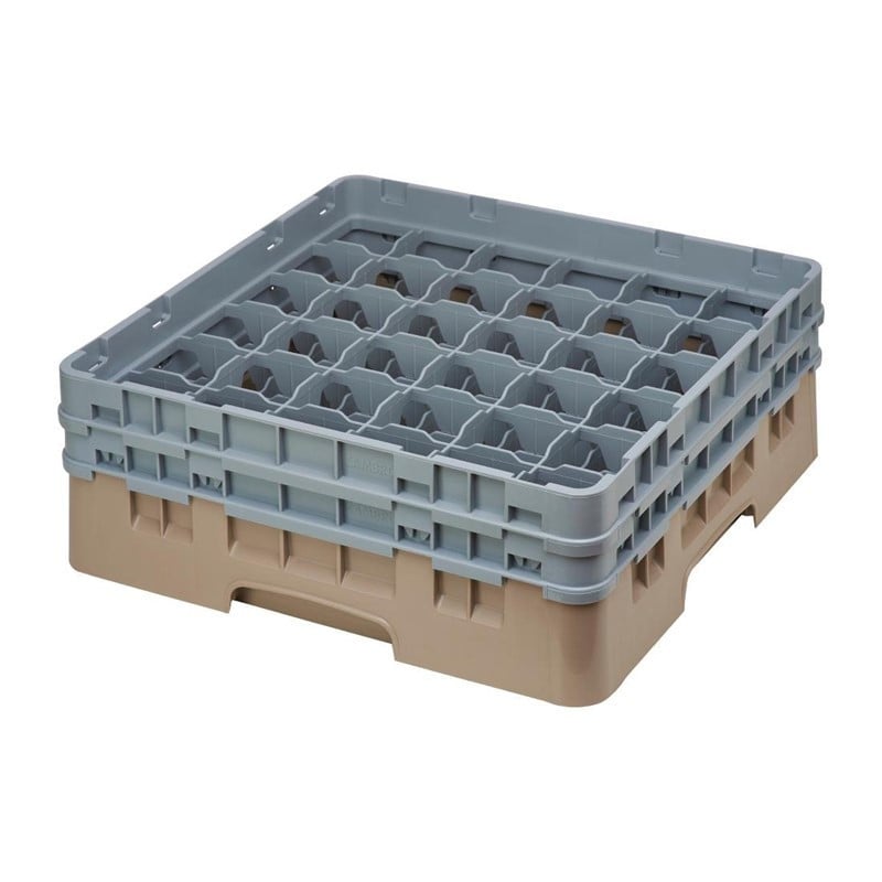 Suporte para Copos 36 Compartimentos Camrack Bege Altura Máxima 215mm - Cambro - Fourniresto