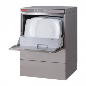 Dishwasher Maestro 50x50 400V with Drain Pump Detergent Dispenser and Break Tank - Gastro M - Fourniresto