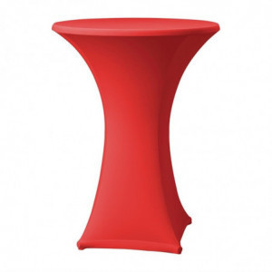 Extendable table cover Samba Red for Table with Straight Legs - FourniResto - Fourniresto