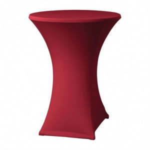 Samba Bordeaux Extensible Table Cover for Table with Crossed Legs - FourniResto - Fourniresto
