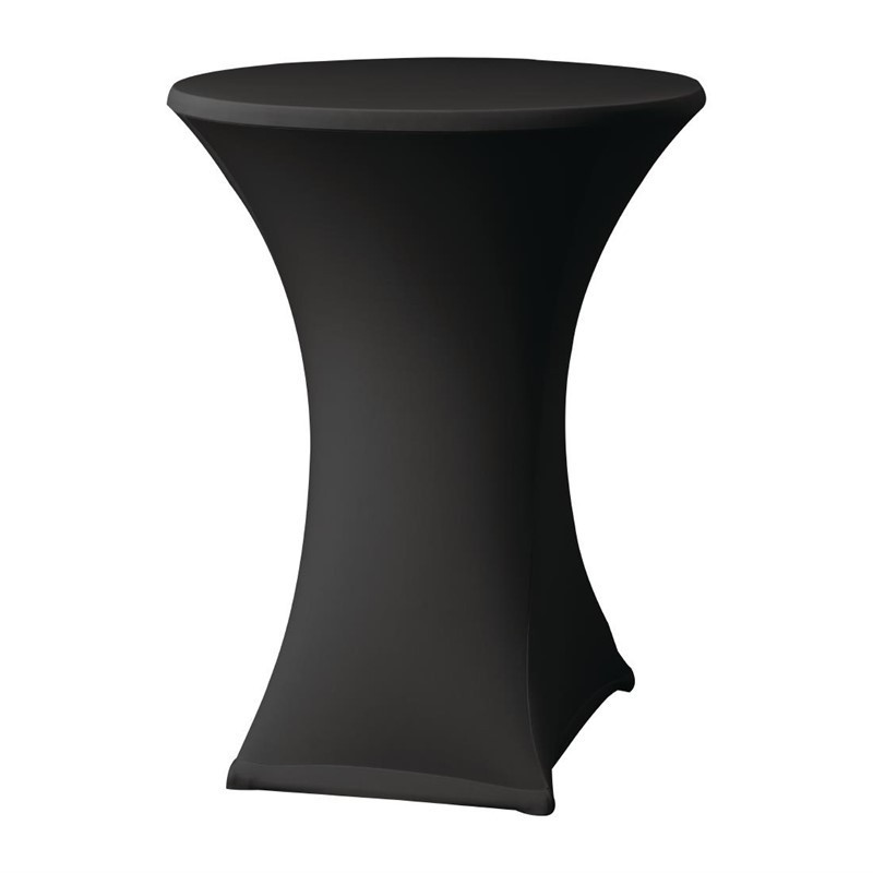 Housse de Table Extensible Samba Noire pour Table avec Pieds Croisés - FourniResto - Fourniresto