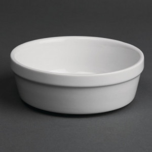 White Round Gratin Dishes Ø 137mm - Set of 6 - Olympia - Fourniresto