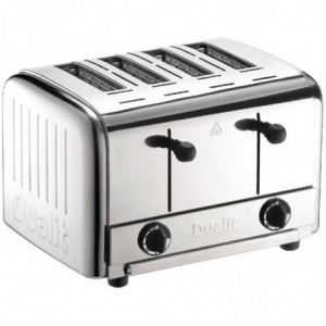 Toaster Caterer 4 Slices in Stainless Steel - Dualit - Fourniresto