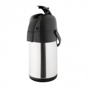 Double-Walled Stainless Steel Lever Jug 2.5L - Olympia