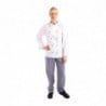 Casaco de Cozinha Unissexo Chicago de Mangas Compridas Branco Tamanho L - Whites Chefs Clothing - Fourniresto