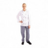 Casaco de Cozinha Unissexo Chicago de Mangas Compridas Branco Tamanho M - Whites Chefs Clothing - Fourniresto